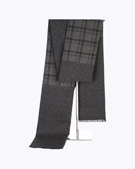 شال گردن موهر مردانه زنانه دورو طرح دو تکه چهارخونه جوراب نوین